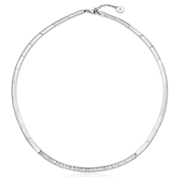 Collares fiesta diseño novia banda central de circonita