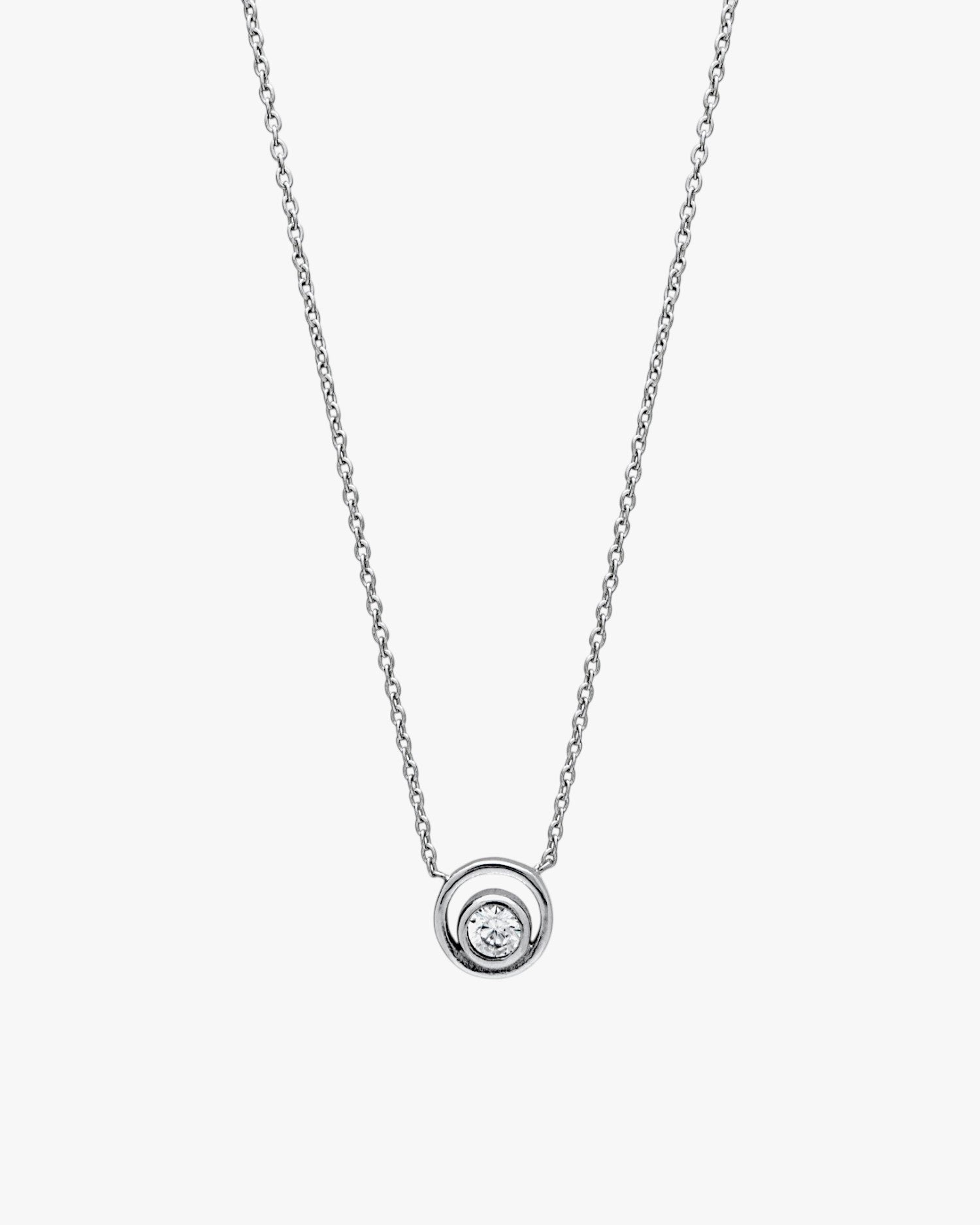 Colgantes pequeños de plata motivo circular