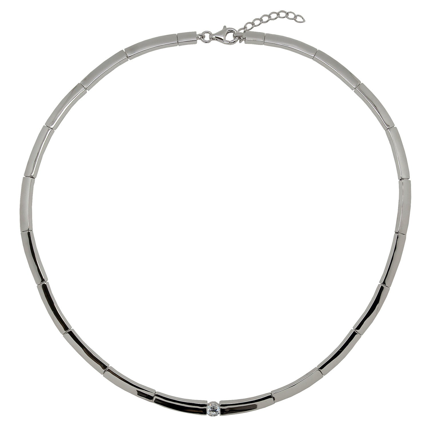 Collares fiesta diseño clásico con circonita central