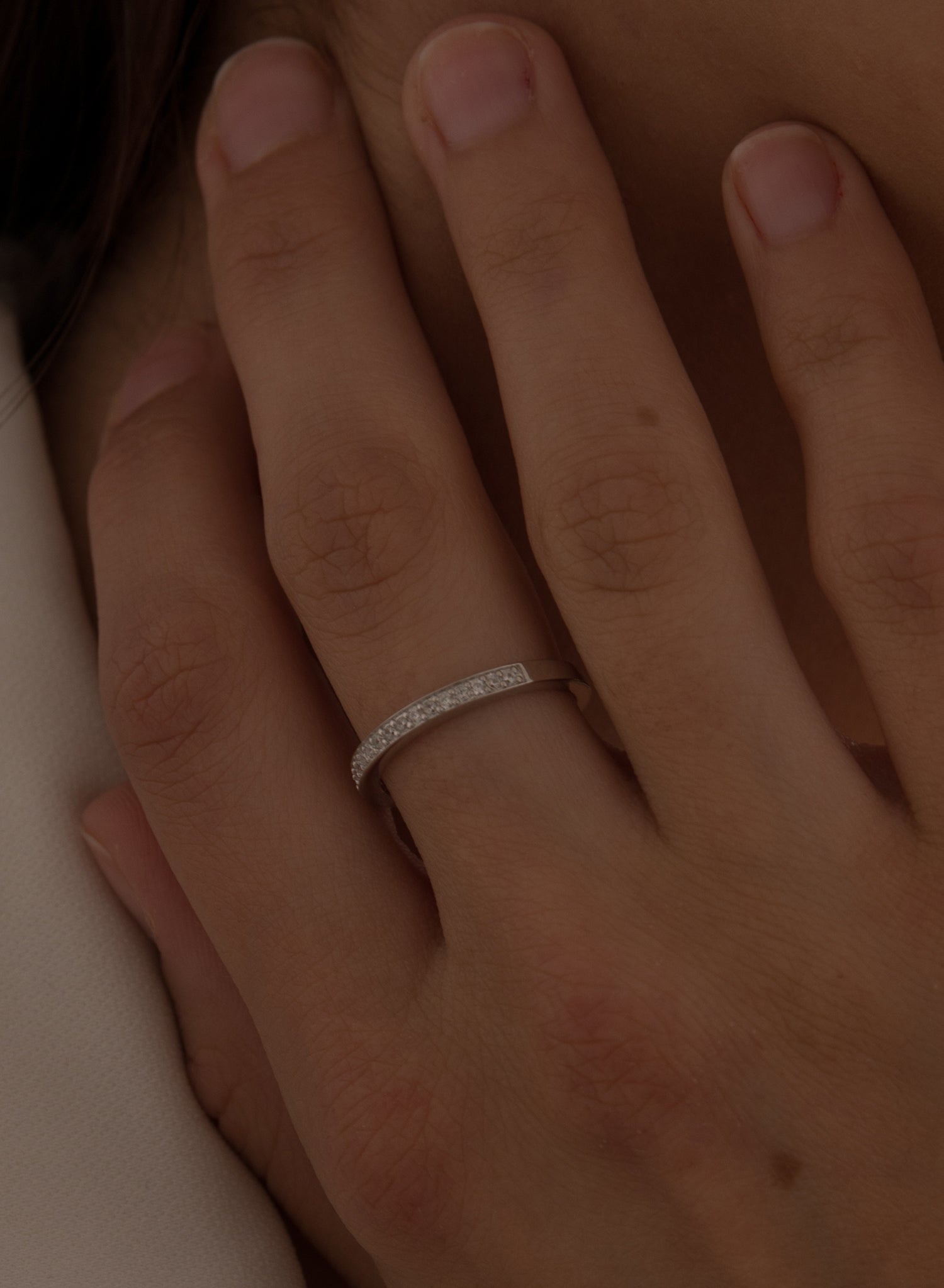 Baguesargent fins de sertissage zircon