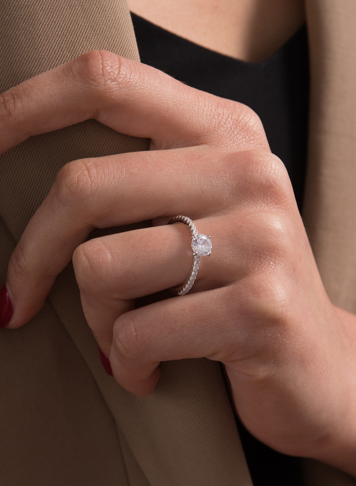 de engagement design de quartz adamantine central