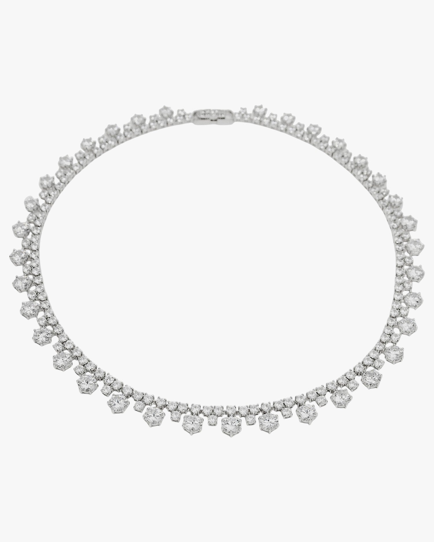 Collares fiesta en plata rígido y brillante