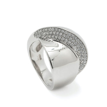 Anillos grandes estilo cruzado con circonitas