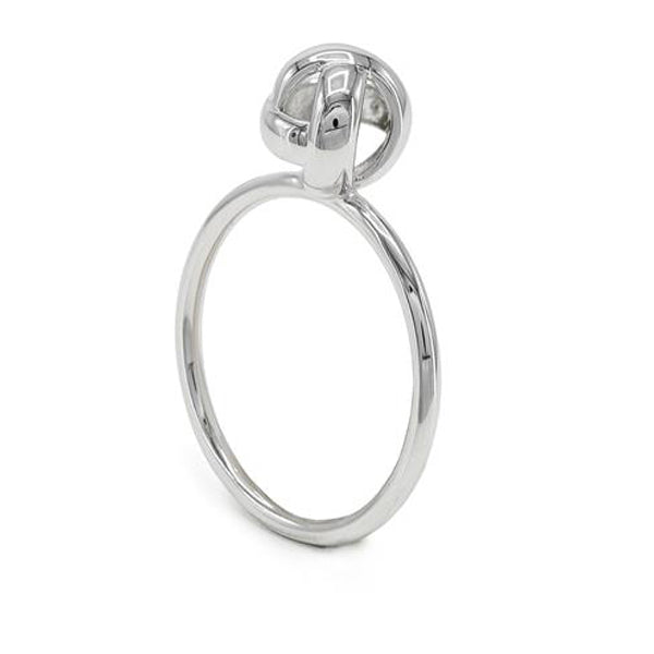 Anillos finos de plata diseño de nudo