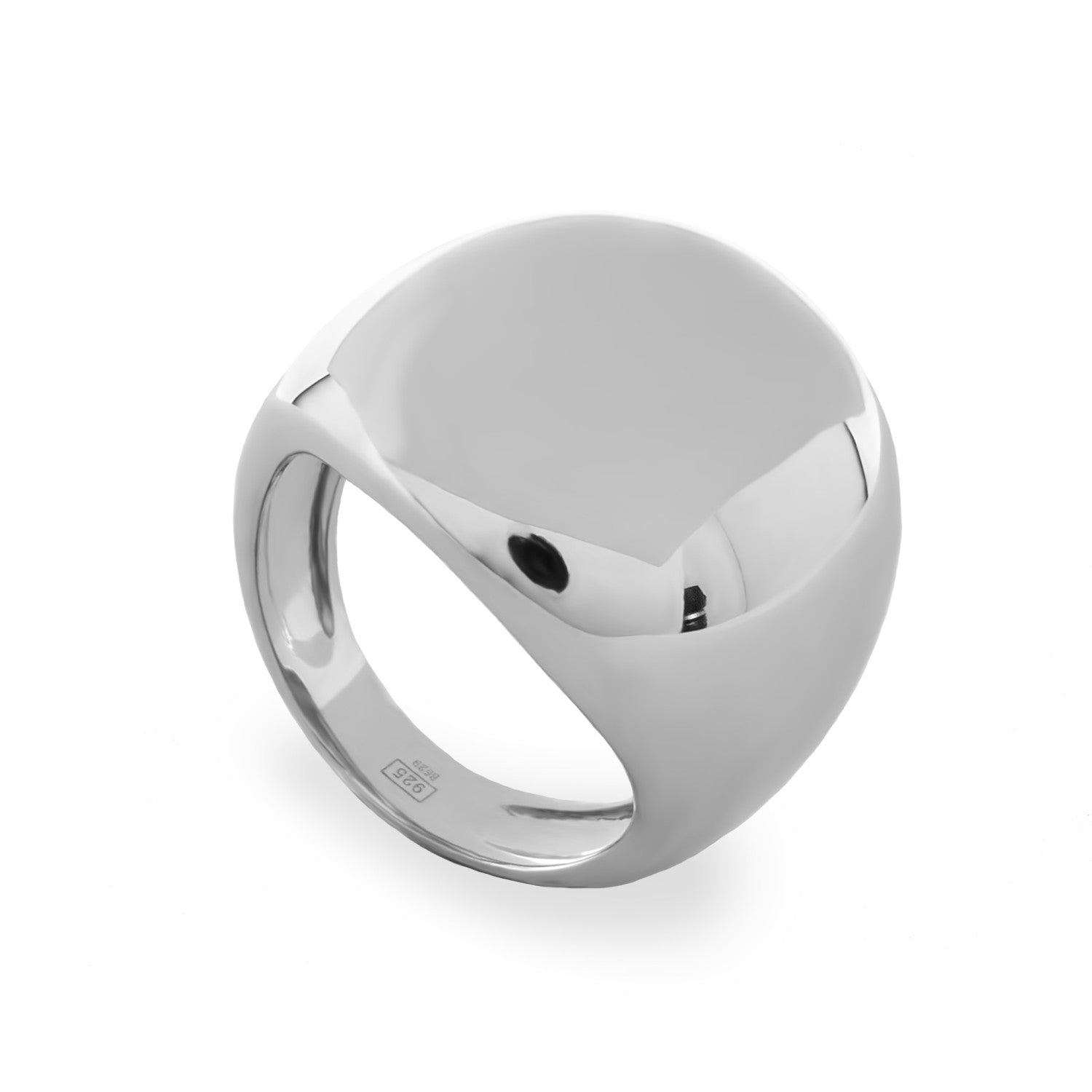 Rings Large plain silver of design round
