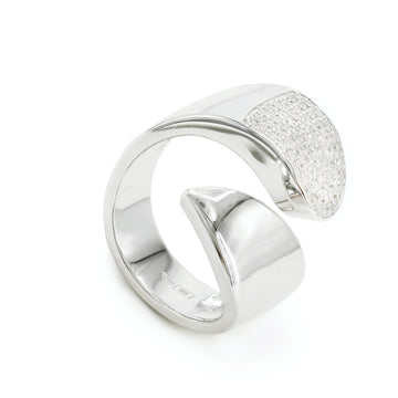Anillos grandes diseño abierto irregular con circonitas