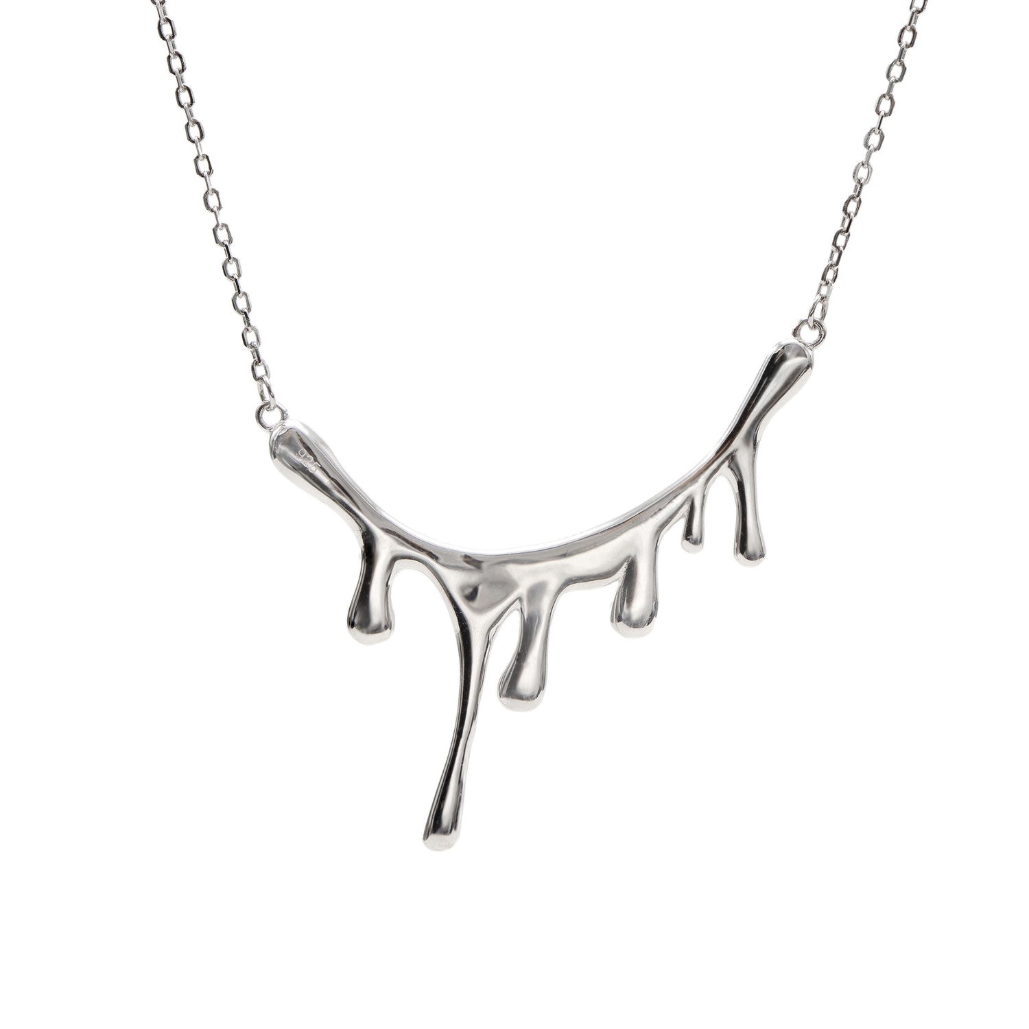 colliers argent originaux design goutte à goutte