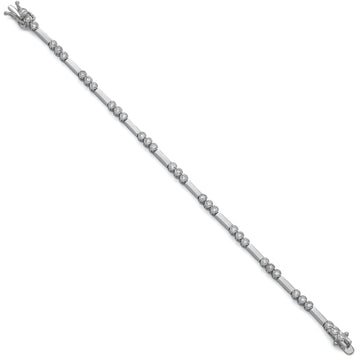 Pulseras finas de plata múltiples motivos de quarzo adamantinos