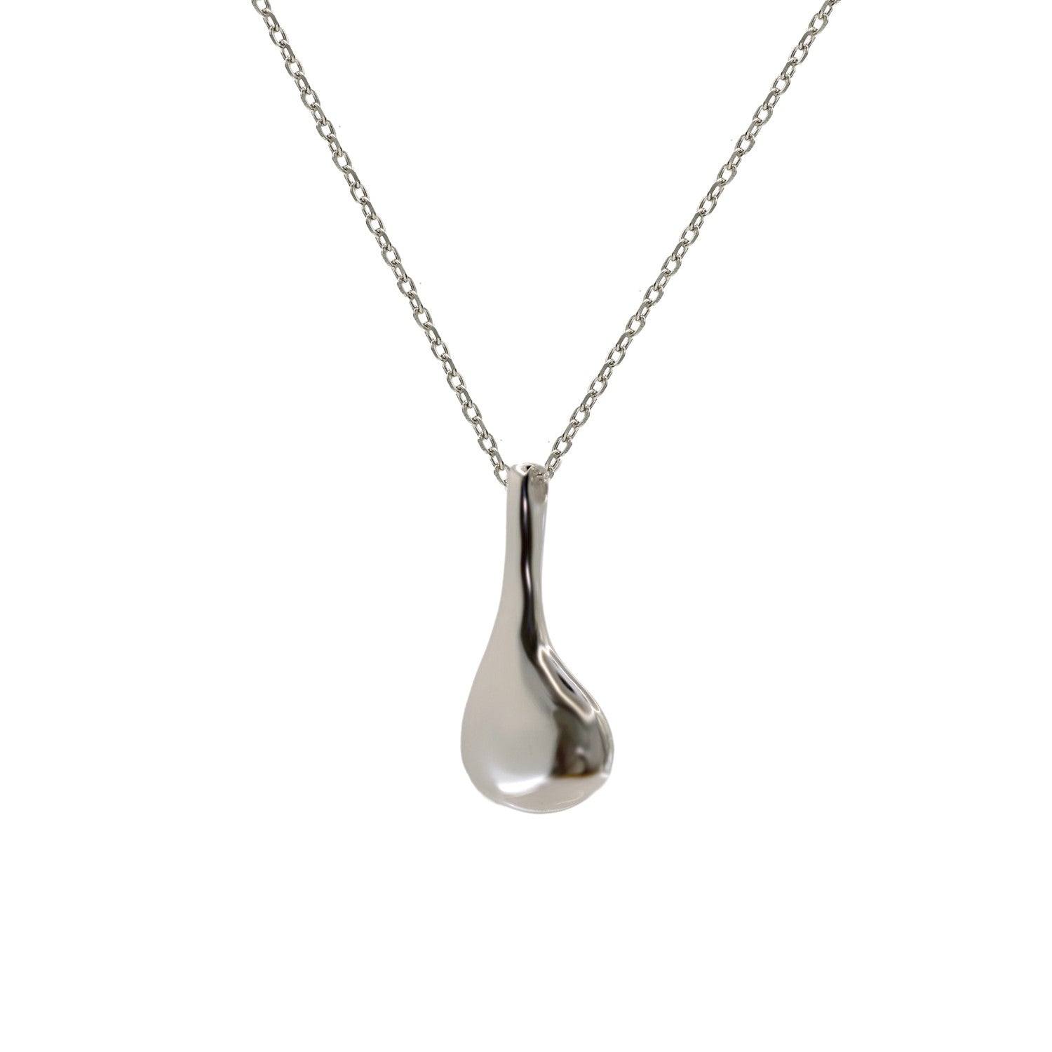 necklaces silver original design in drop shape