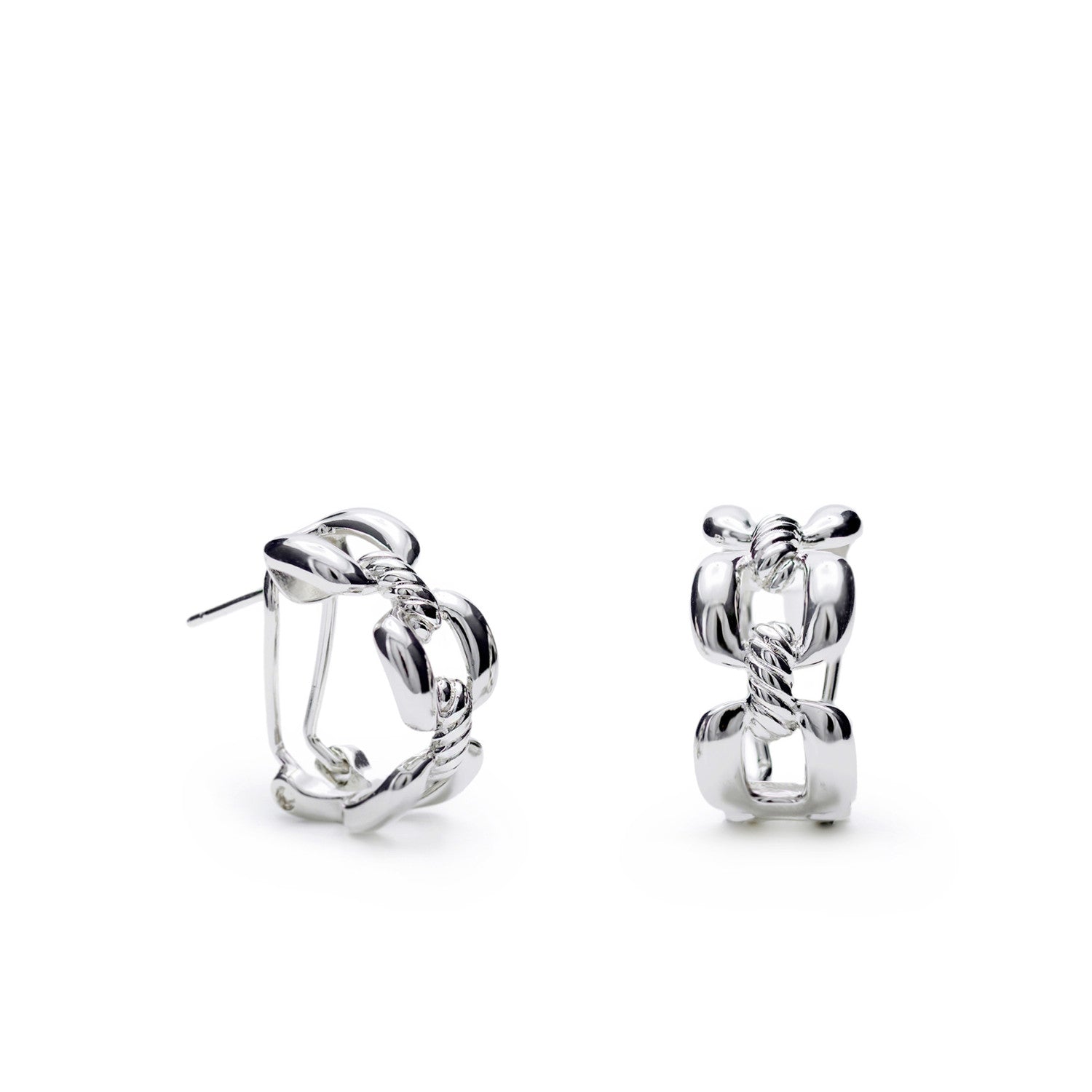 Pendientes cierre omega diseño cadena semiabierto