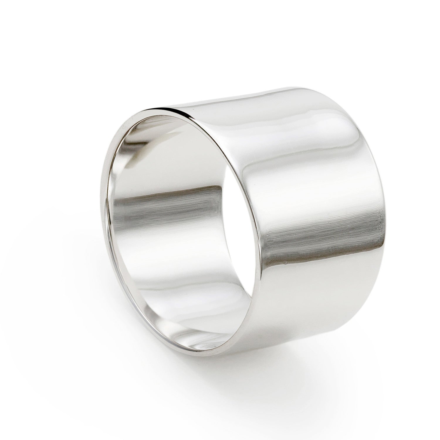 Rings wide Smooth Silver design regular and smooth