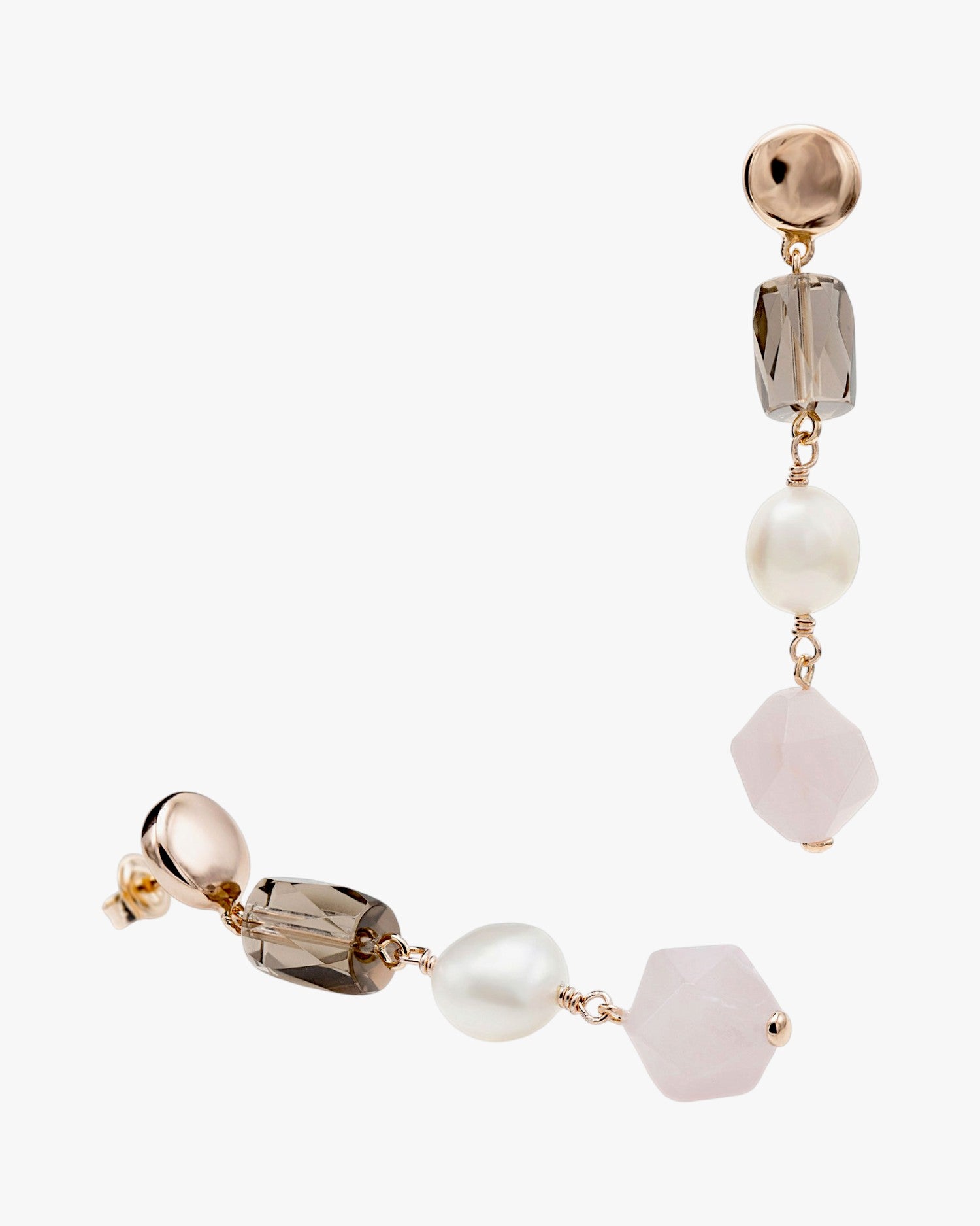 Pendientes de piedra natural diseño de perla colgante