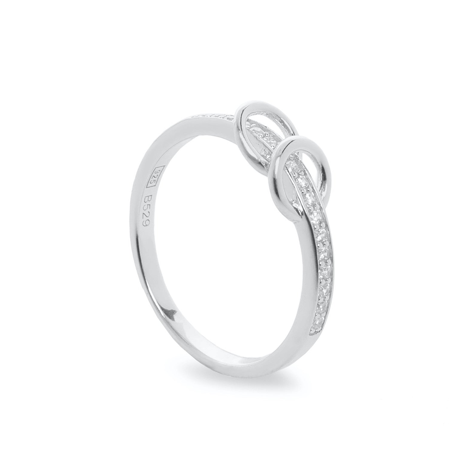 Anillos finos diseño de doble aro y circonitas