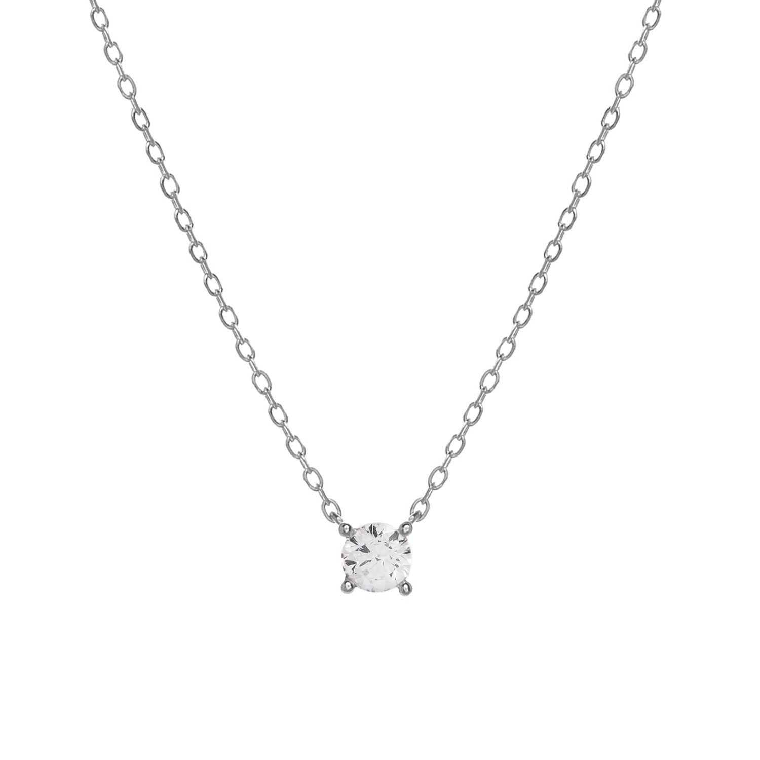 Colgantes pequeños diseño de chatón de plata lisa