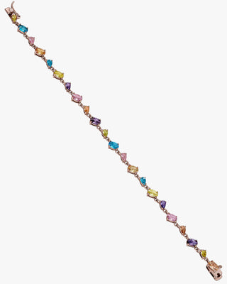 Pulseras con piedras de colores en tonos brillantes