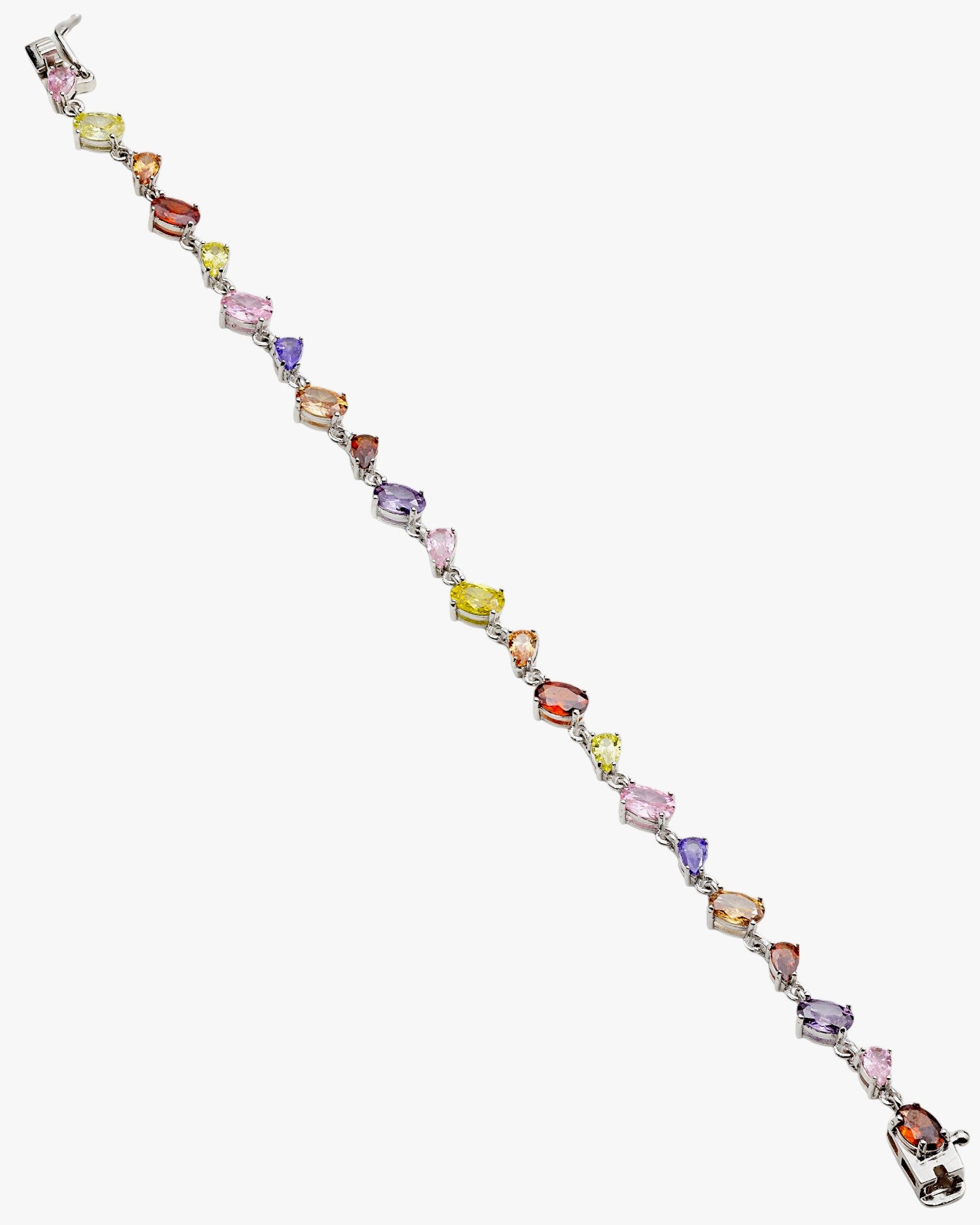 Bracelets ornés de pierres ovales colorées aux tons chauds