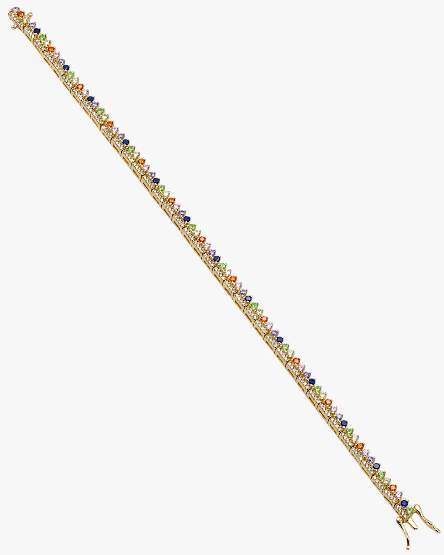 Pulseras con piedras multicolores y circonitas
