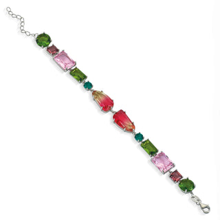 Pulseras con piedras centrales diseño degradado