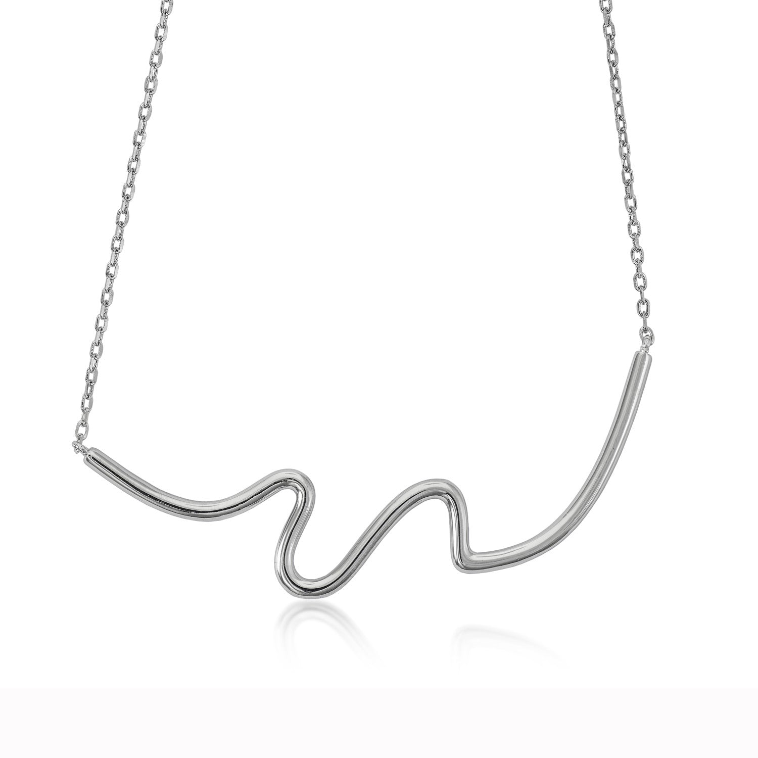 colliers argent originaux design fine irrégulier