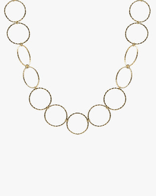 Choker de plata bañada en oro diseño aros estilo boho
