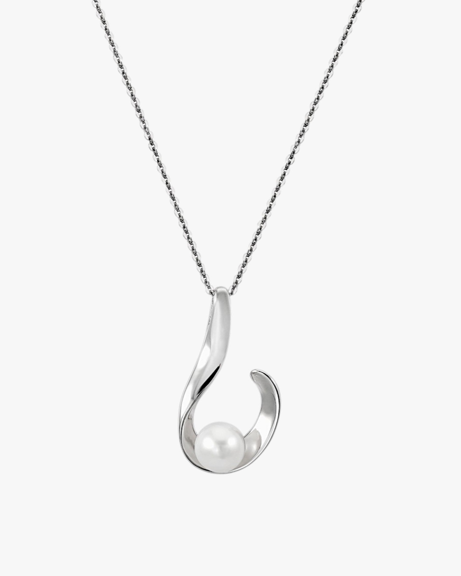 Colgante perlas diseño lágrima abierta con perla