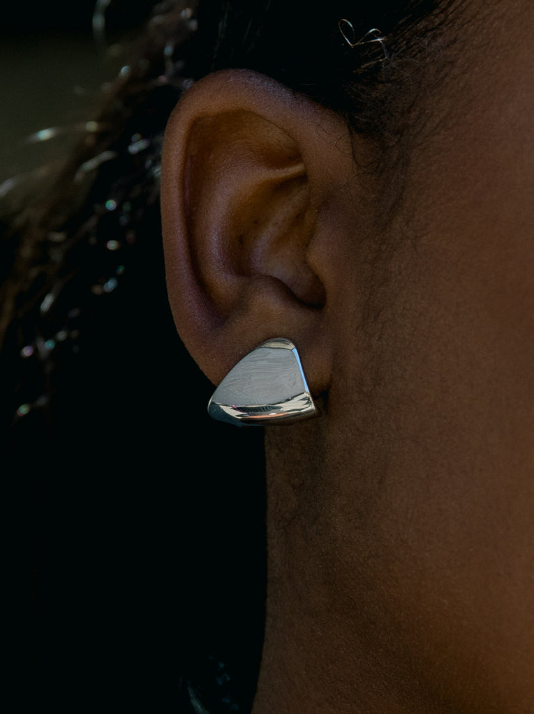 Pendientes aro originales diseño triangular