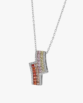 Collares con piedras diseño desigual tonos cálidos