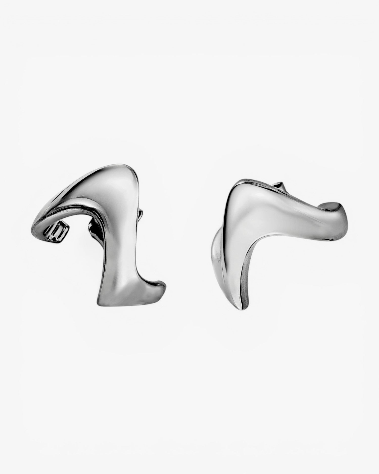 Pendientes originales de plata diseño punta triangular
