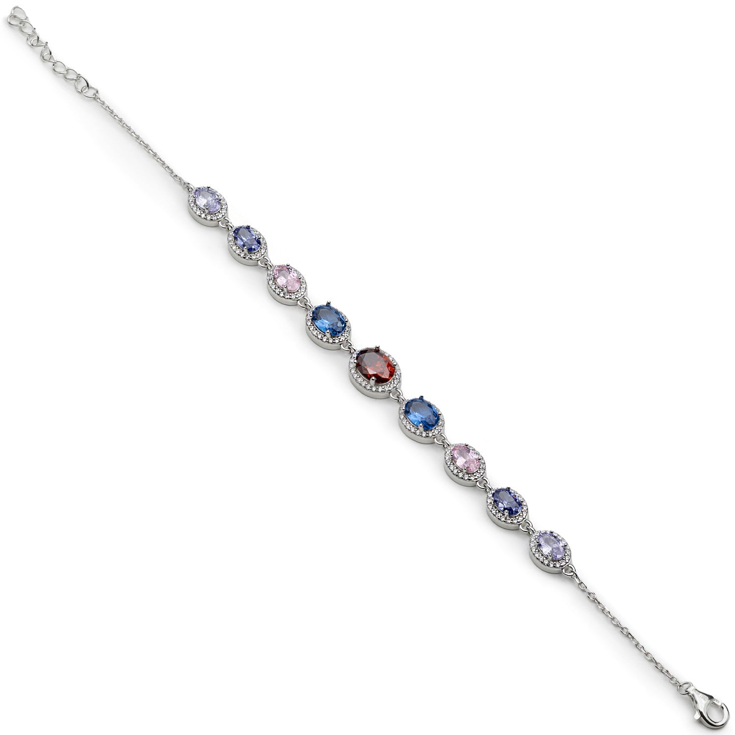 Bracelet orné de pierres colorées aux tons vibrants