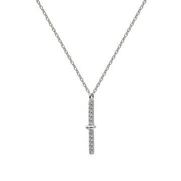 Collar pequeño con circonitas lineal