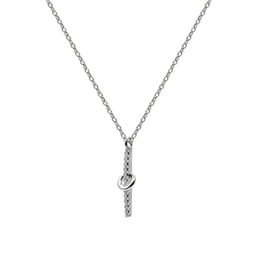 Collar pequeño con circonitas lineal y circulo