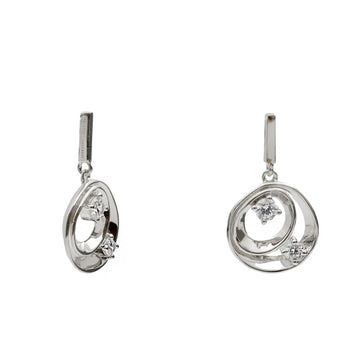 Original silver earrings with abstract design