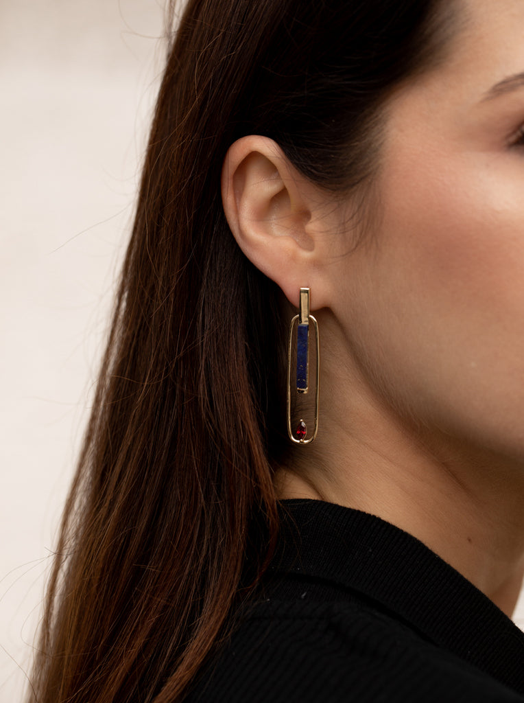 Pendientes originales de estilo geométrico y elegante