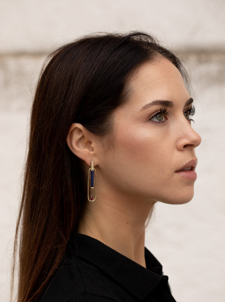 Pendientes originales de estilo geométrico y elegante
