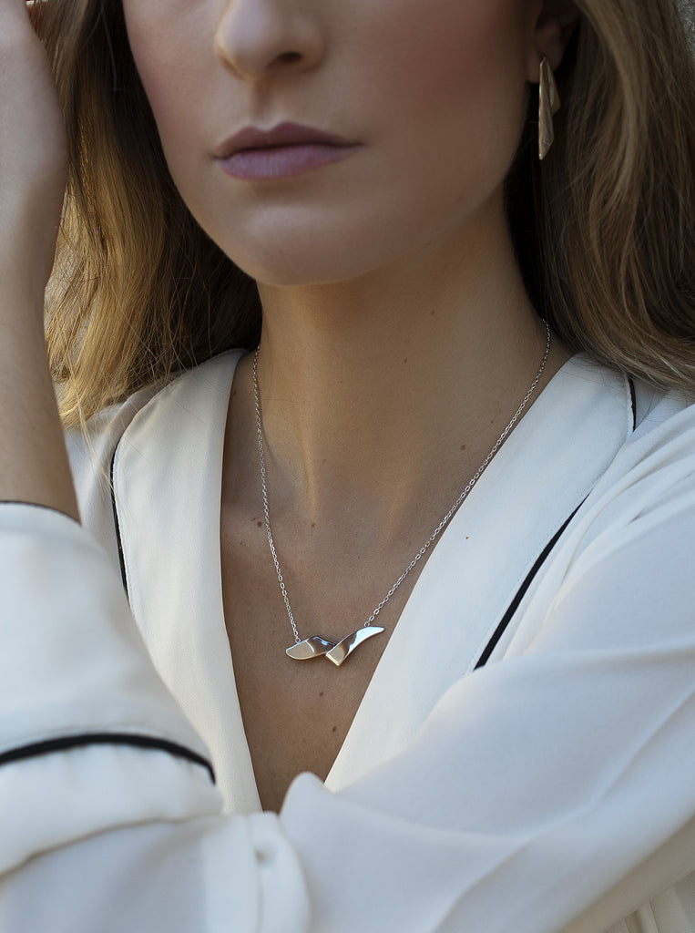 Collares plata originales diseño natural y minimalista