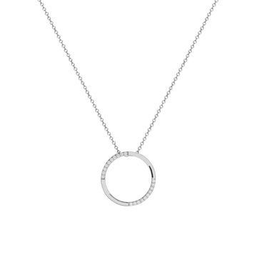 Collar original circulo con circonitas