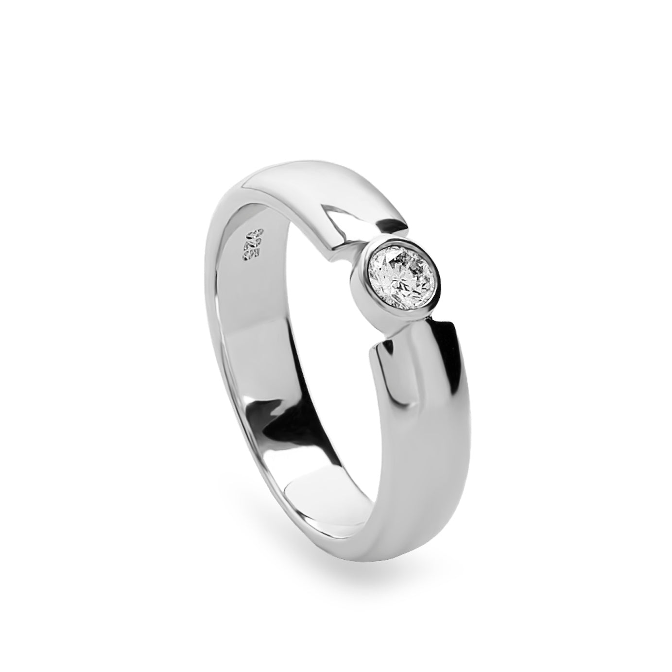 Bagues en zircone au design minimaliste et élégant