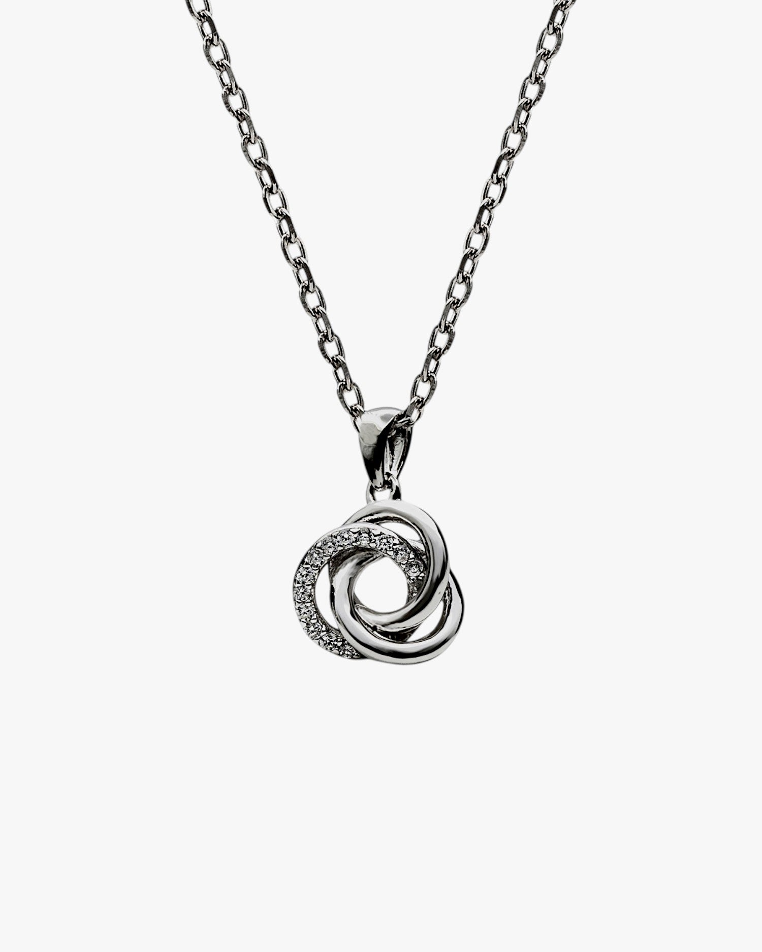 Collares de plata pequeño diseño espiral