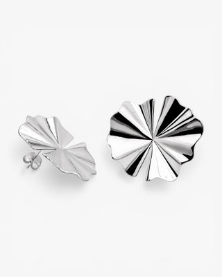 Pendientes originales de plata con diseño nature