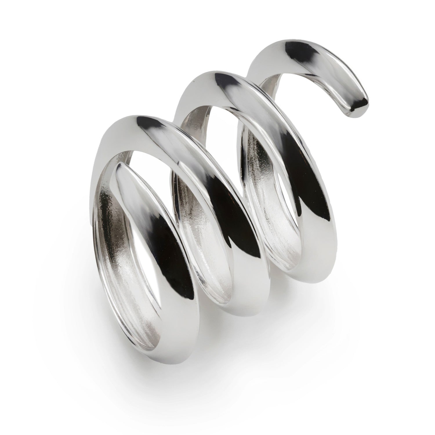 Anillo de plata diseño original en espiral