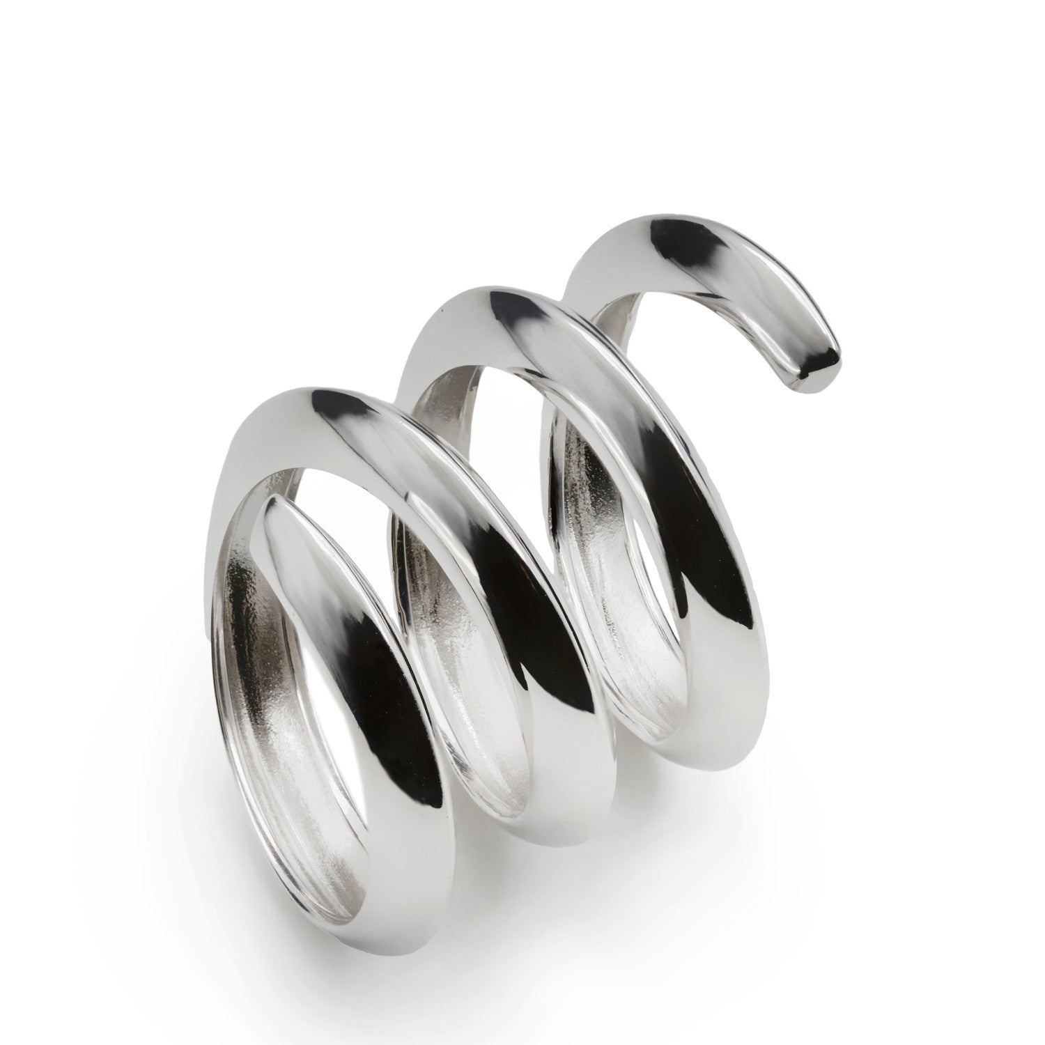 Anillo de plata diseño original en espiral