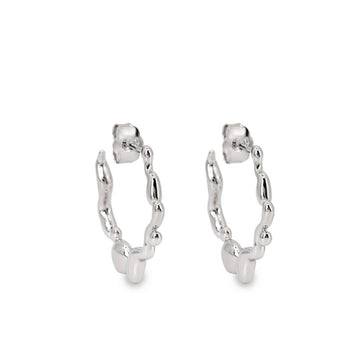Pendientes aro originales con diseño ondulado