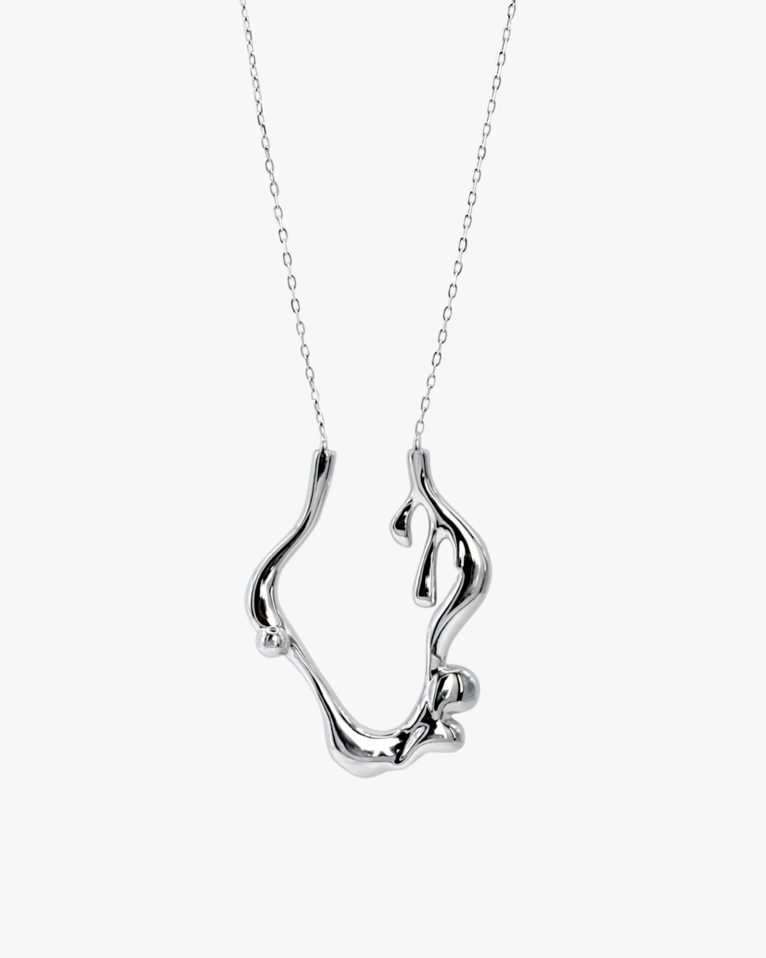 Collares plata originales con diseño ondulado