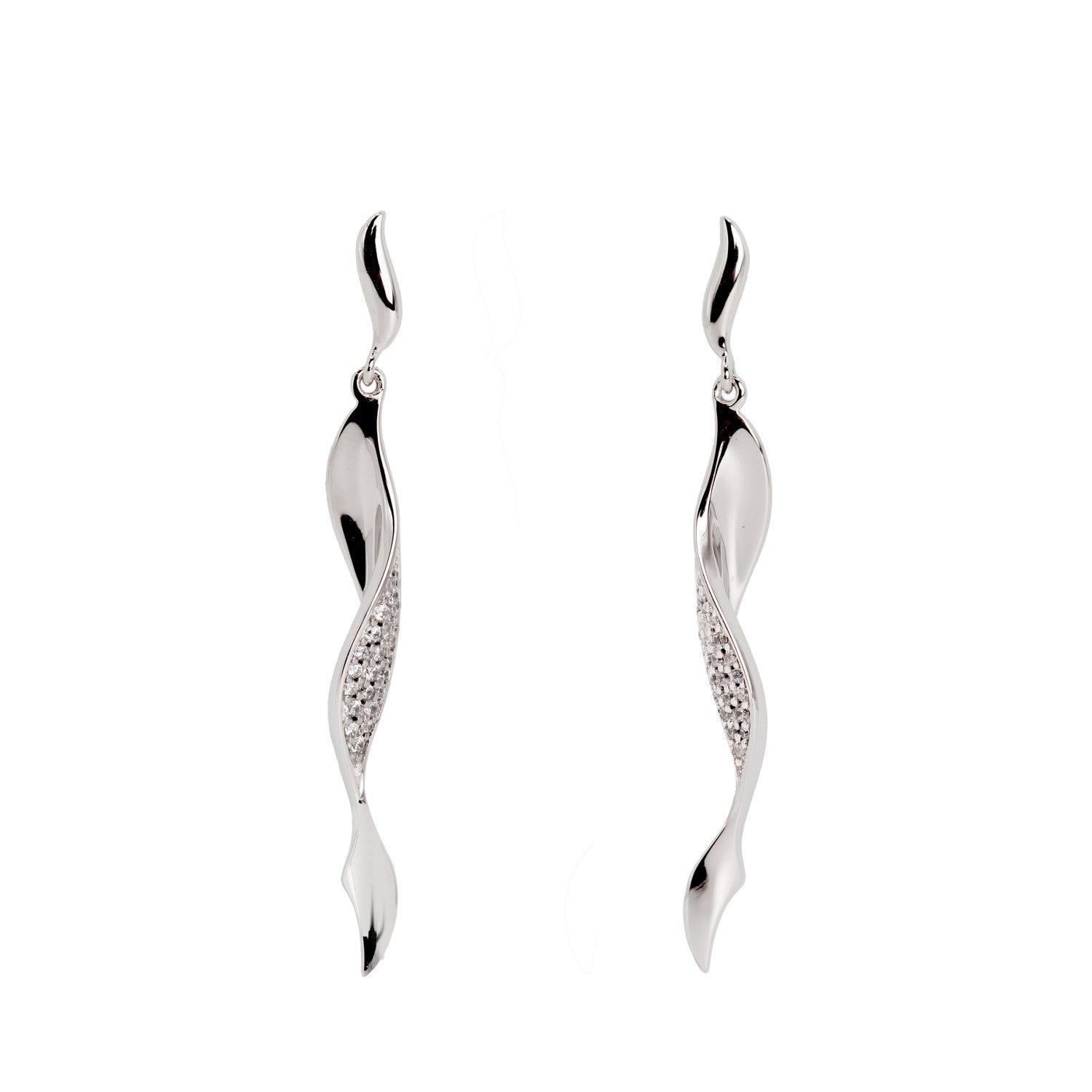 Boucles d'oreilles longs de argent design boucles d'oreilles