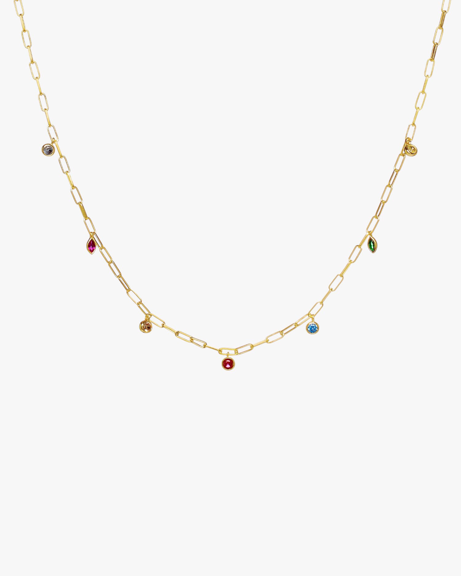 Collares con mini colgantes diseño colorido y elegante