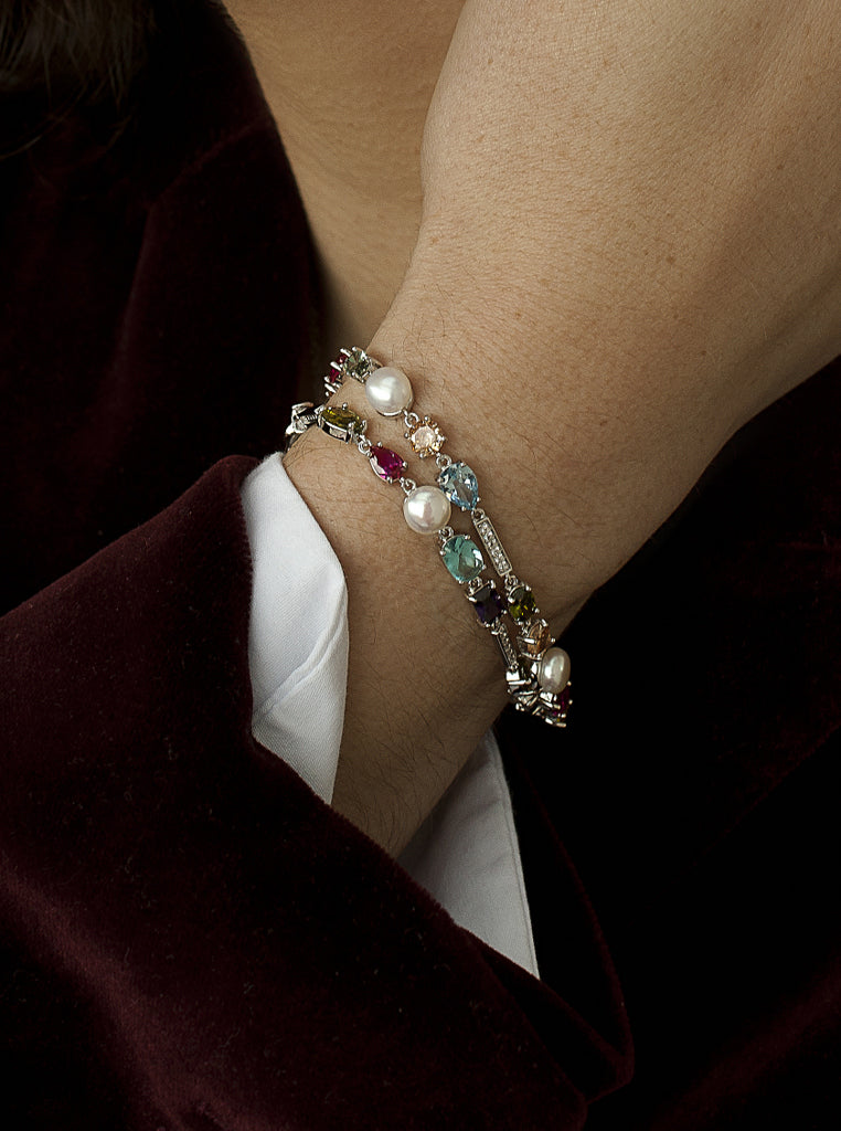 Pulseras con piedras diseño elegante y vibrante