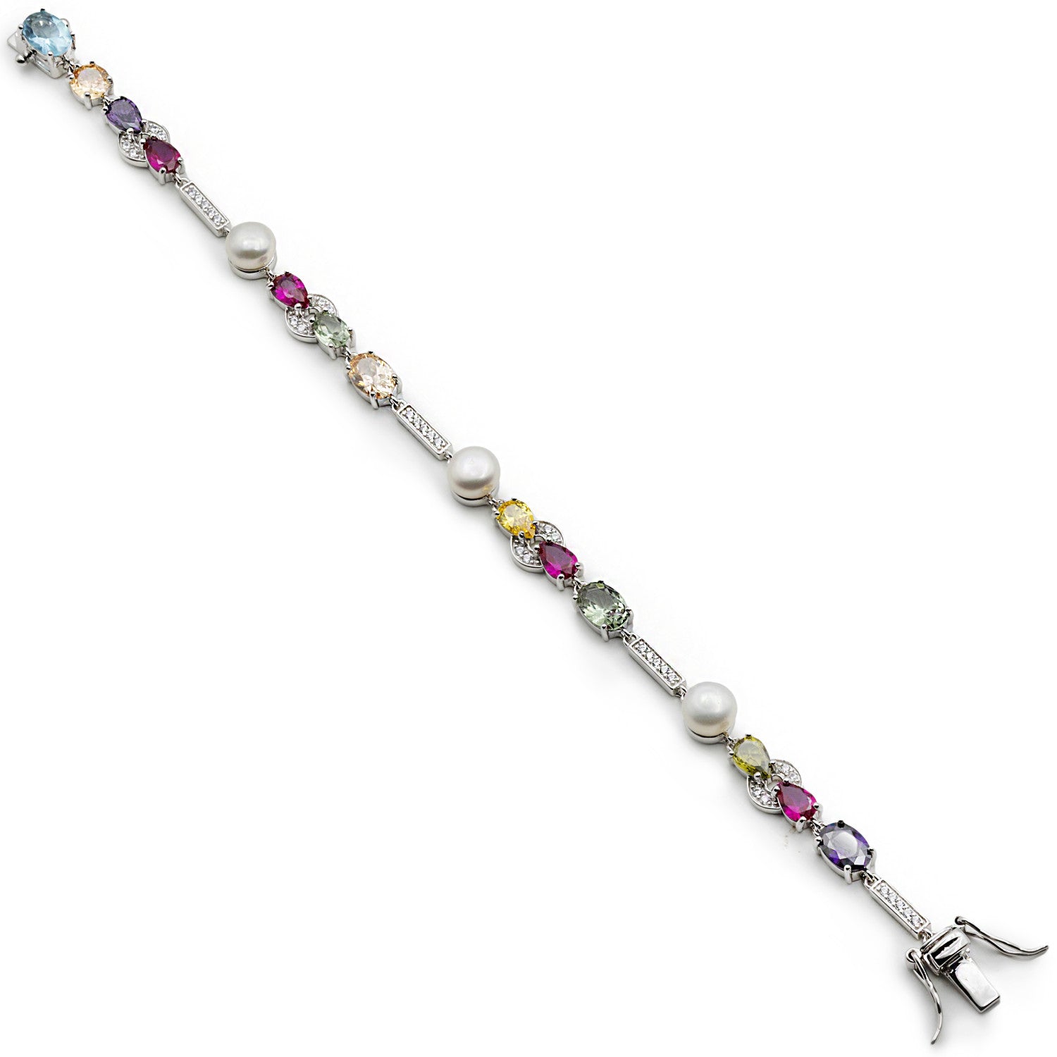 Bracelets élégants ornés de pierres multicolores