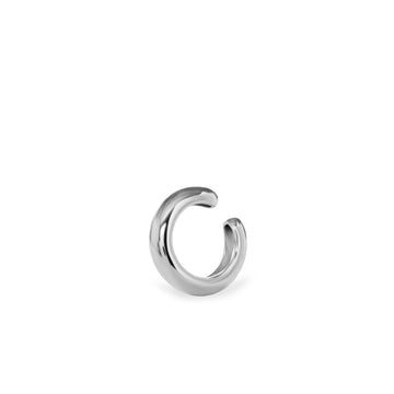 Pendiente ear cuff de plata diseño minimalista medida grande