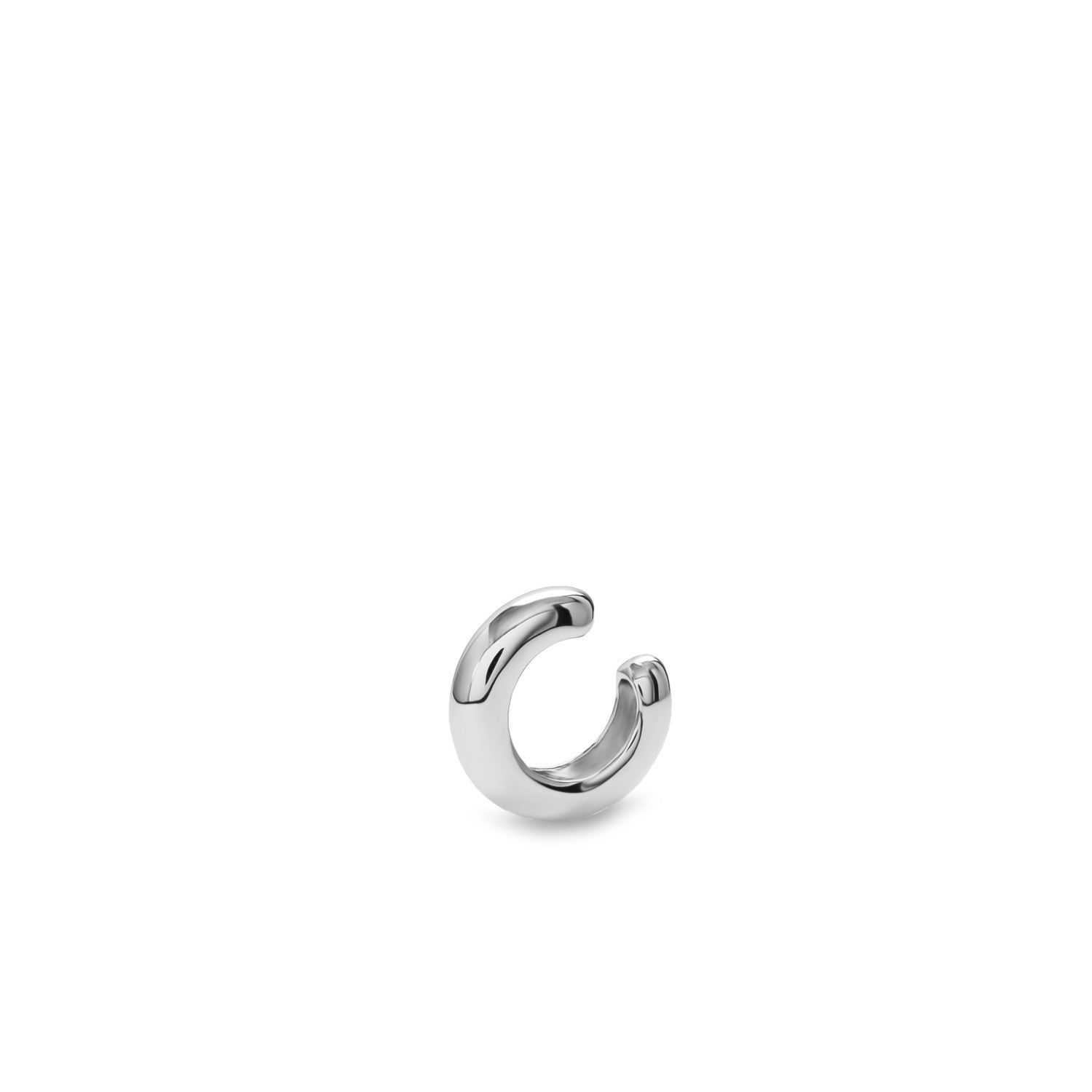 Petit pendentif manchette d'oreille en argent au design minimaliste