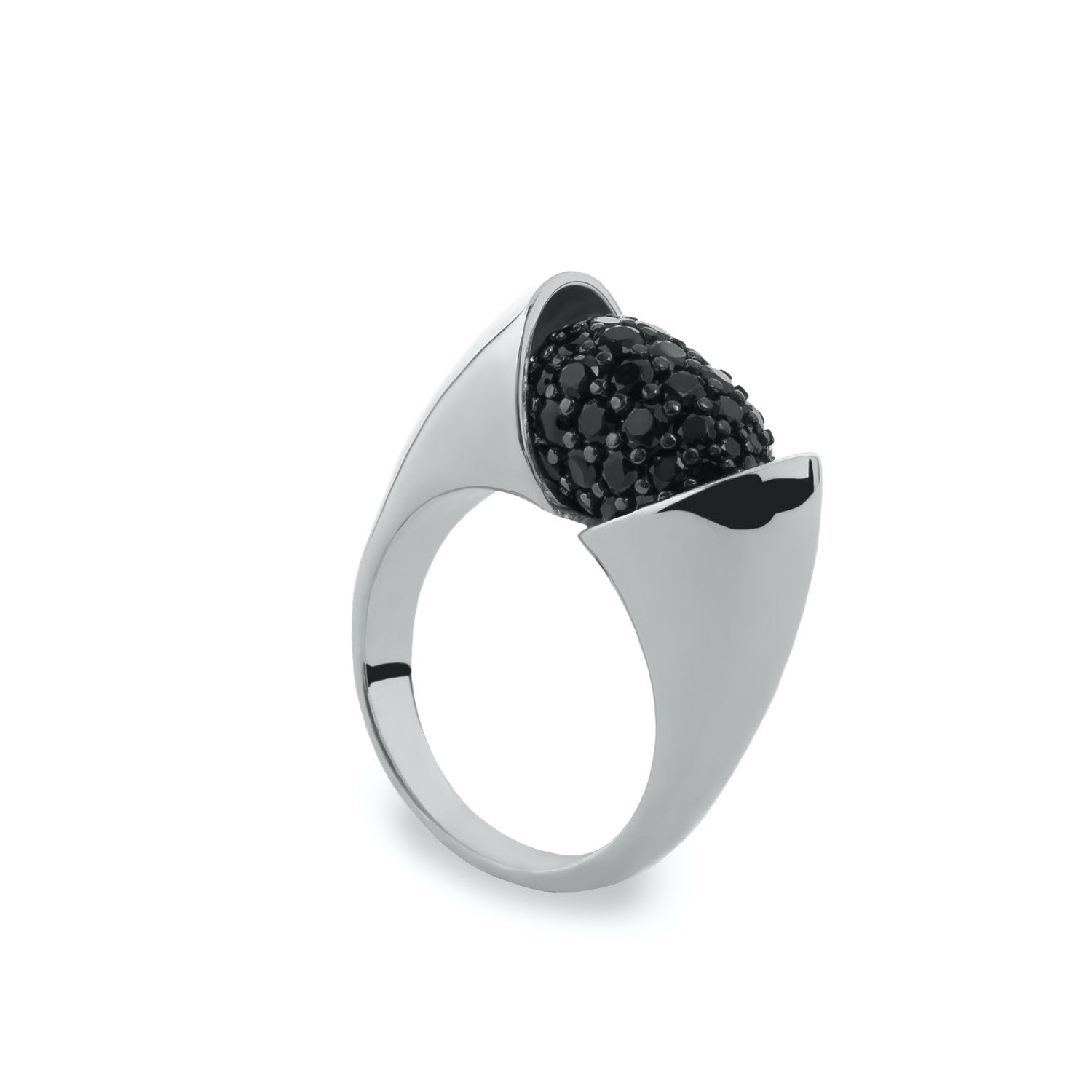 Blackzirconias Rings design open and plain silver